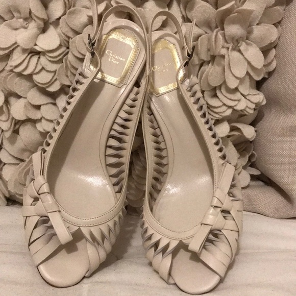 Christian Dior Sling Back Shoes - Picture 1 of 6